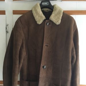 Winter shearling jacket. Warm. Made in Italy.